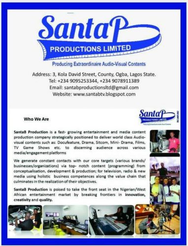 Santab productions at a glance