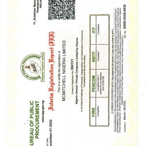 Current BPP Interim Registration Report expiring certificate