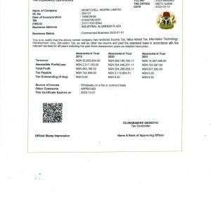Current Tax Clearance Certificate